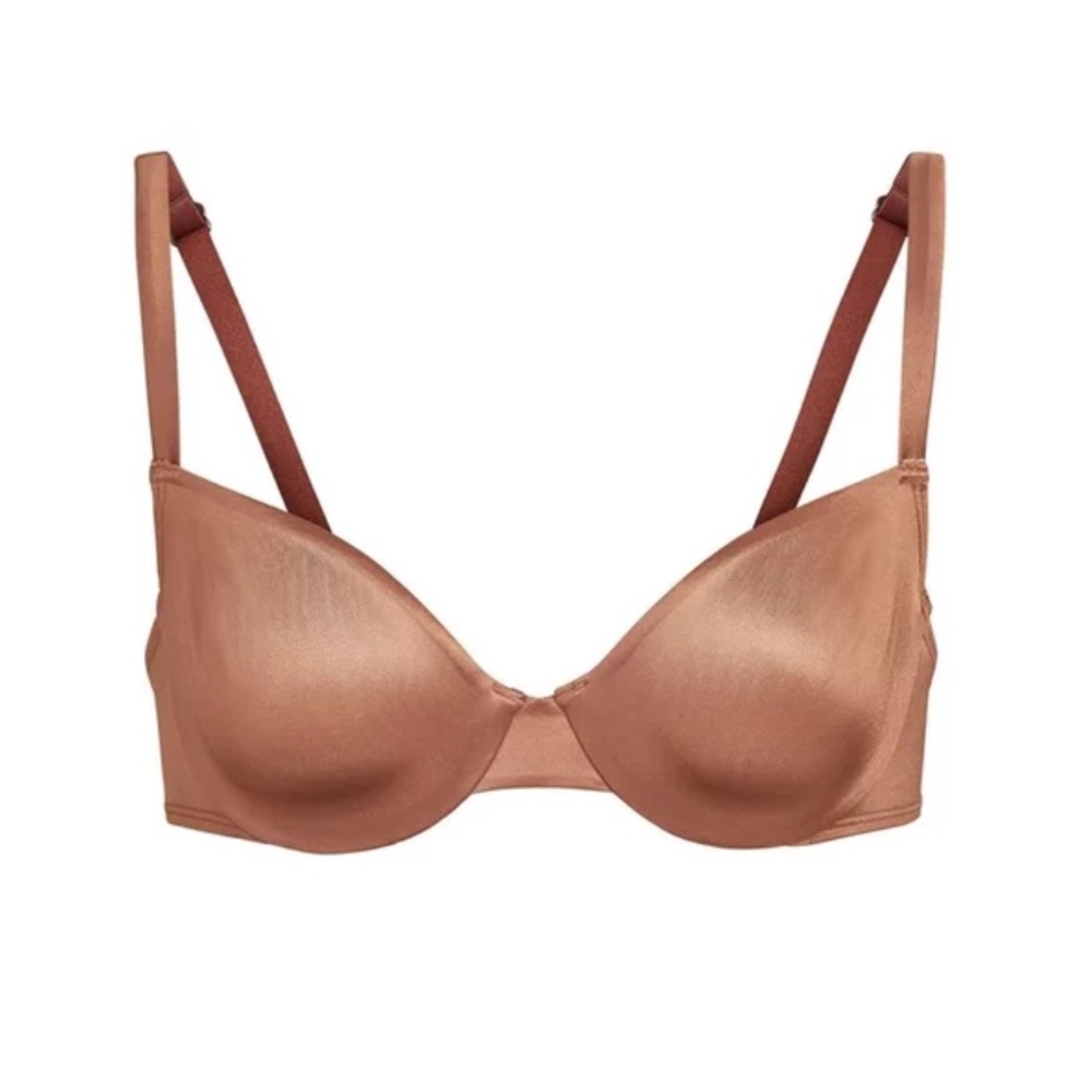 NWT SKIMS Stretch Satin Unlined Underwire Bra